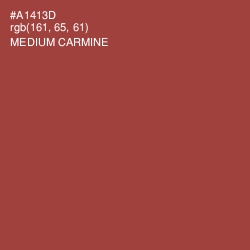 #A1413D - Medium Carmine Color Image
